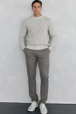 Hombre Pedro del Hierro Pantalones|Chinos>Pantalón chino print slim