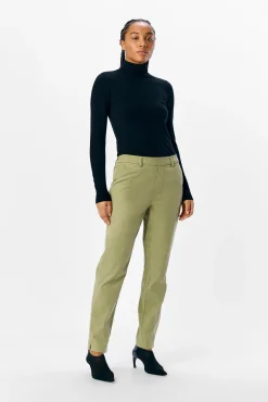 Mujer Object Pantalones>Pantalón chino sarga