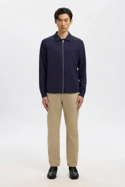 Hombre Selected Pantalones|Chinos>Pantalón chino Slim Fit confeccionado con algodón orgánico