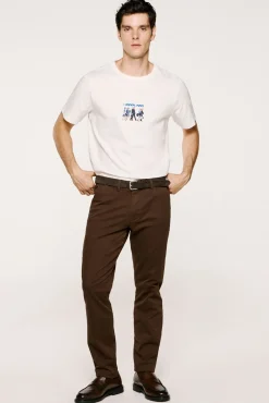 Hombre Selected Pantalones|Chinos>Pantalón chino Slim Fit confeccionado con algodón orgánico