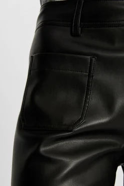 Mujer Morgan Pantalones>Pantalón cuero sintético