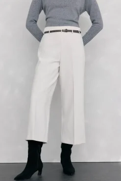 Mujer Pedro del Hierro Pantalones>Pantalón culotte con cinturón