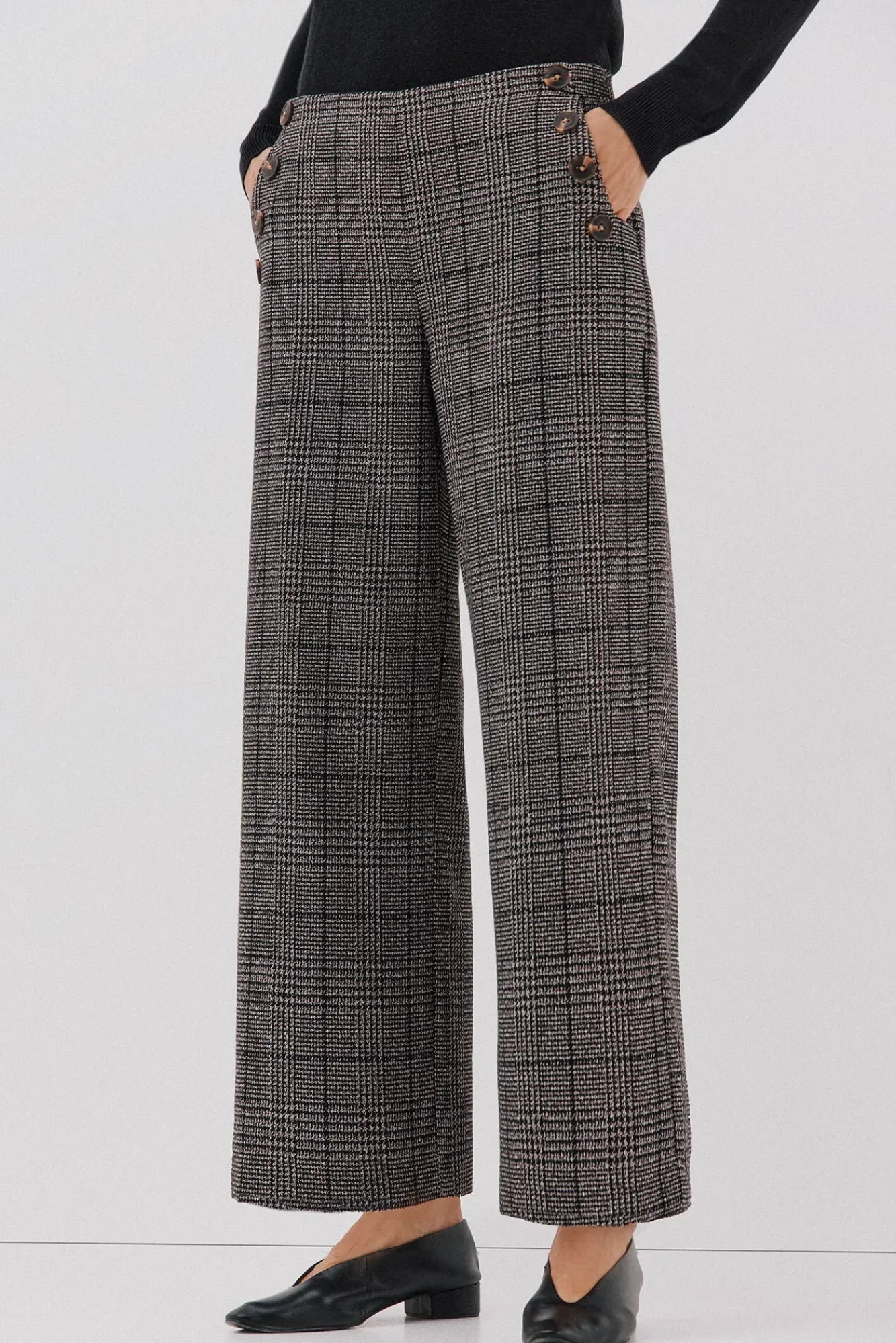 Mujer Cortefiel Pantalones>Pantalón de mujer crop y ancho