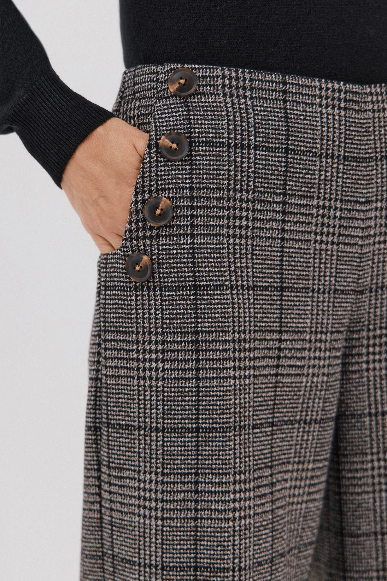 Mujer Cortefiel Pantalones>Pantalón de mujer crop y ancho