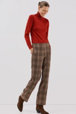 Mujer Cortefiel Pantalones|Trajes>Pantalón de mujer de cuadros