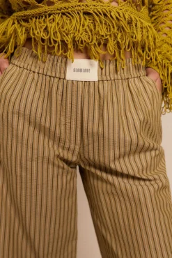 Mujer Slowlove Pantalones>Pantalón de rayas pijamero