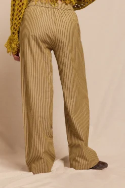 Mujer Slowlove Pantalones>Pantalón de rayas pijamero