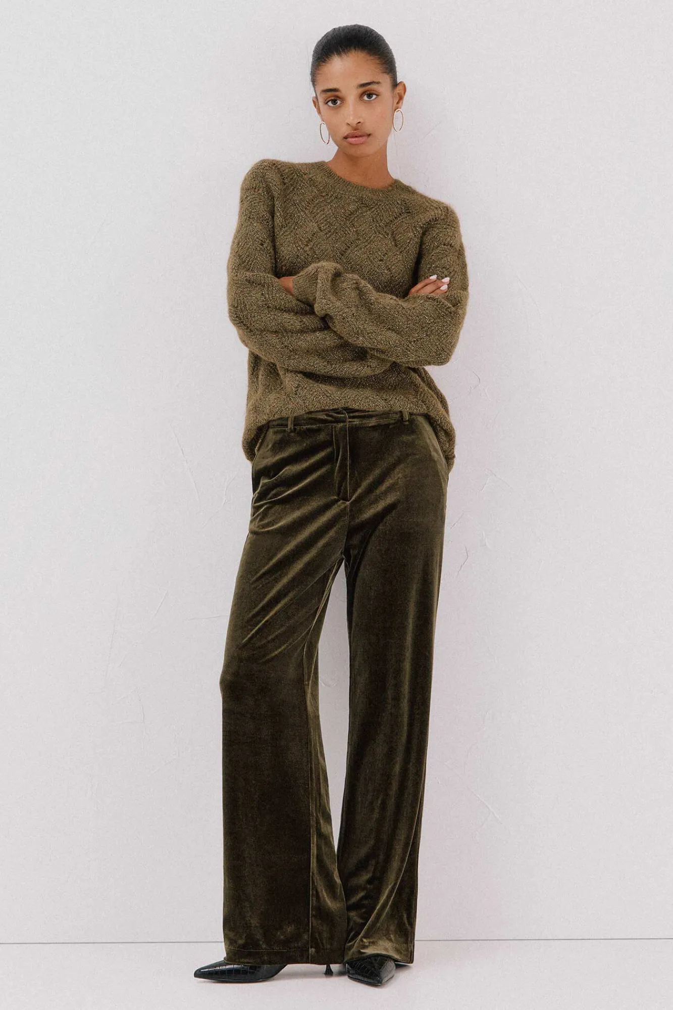 Mujer Cortefiel Pantalones>Pantalón de terciopelo