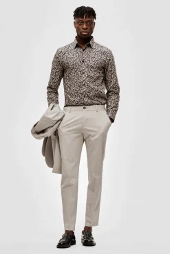 Hombre Selected Pantalones De Vestir|Trajes>Pantalón de traje slim fit elaborado con materiales reciclados.