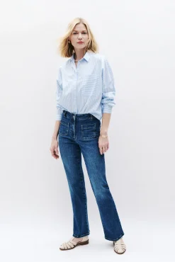 Mujer Caroll Vaqueros>Pantalón denim clásico