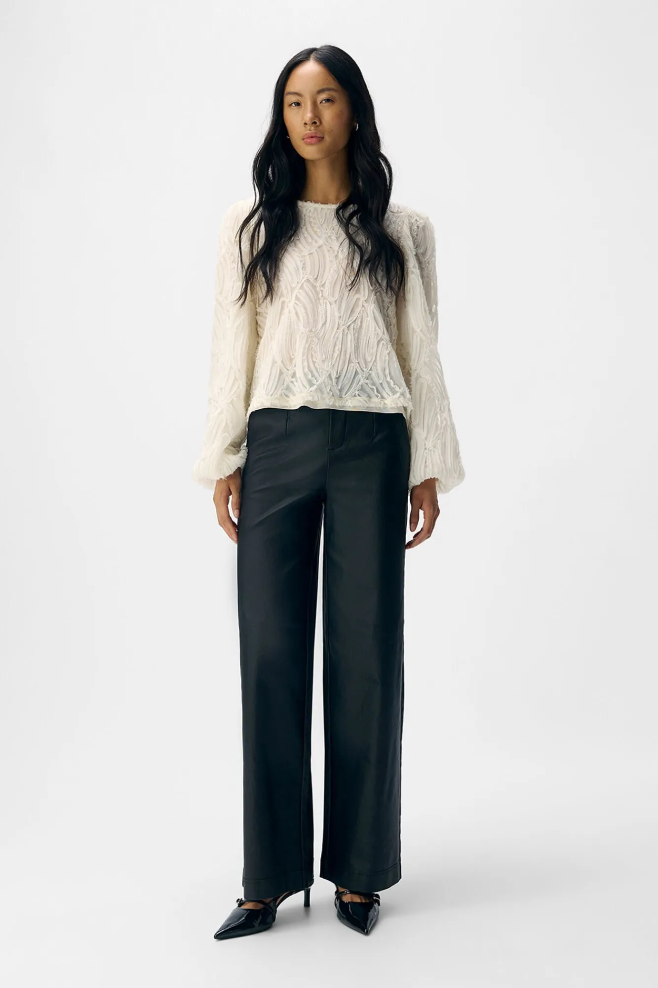 Mujer Object Pantalones>Pantalón efecto piel