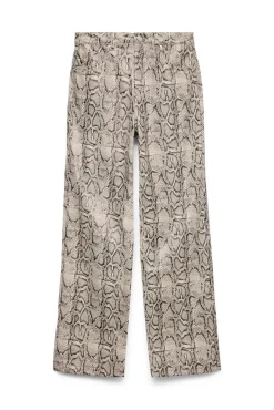 Mujer Vero Moda Pantalones>Pantalón efecto piel de serpiente