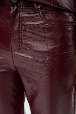 Mujer Vero Moda Pantalones>Pantalón encerado efecto brillo