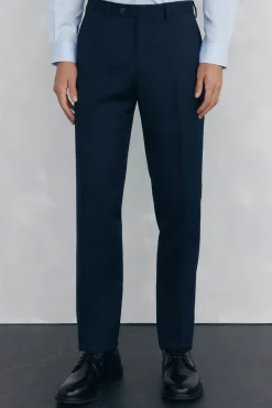 Hombre Pedro del Hierro Pantalones De Vestir|Trajes>Pantalón estructura blue back tailored fit