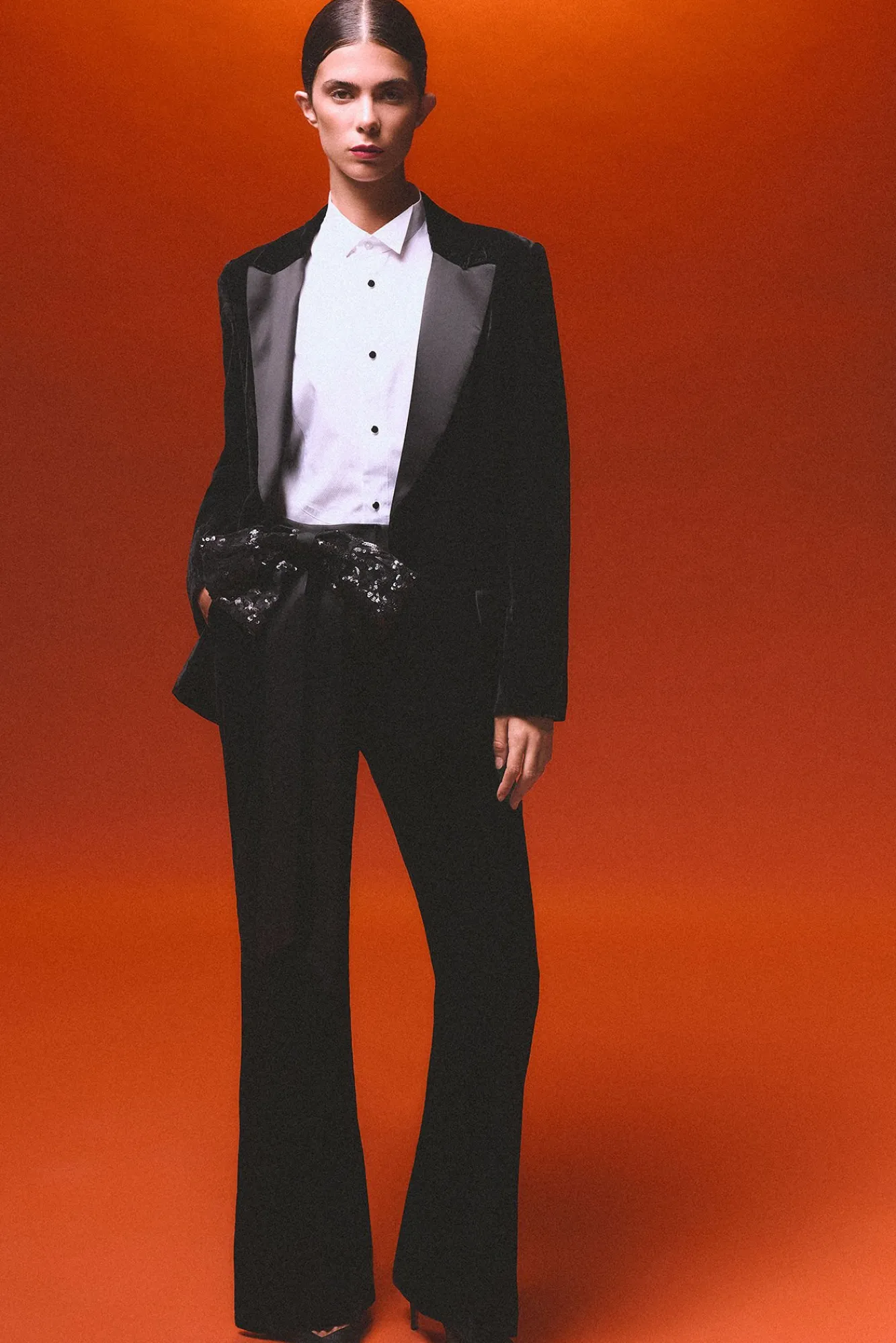 Mujer Pedro del Hierro Pantalones>Pantalón flare combinado