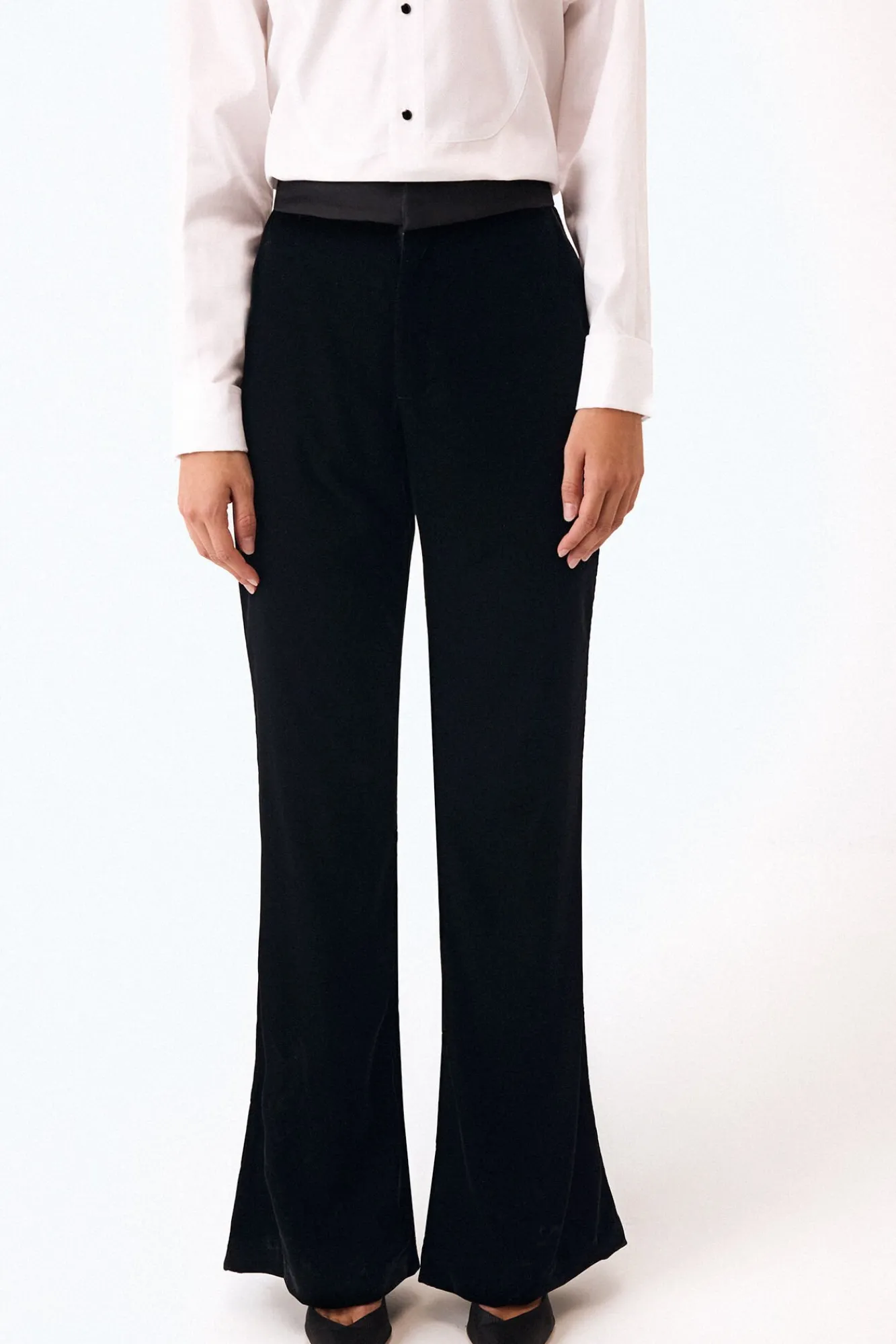 Mujer Pedro del Hierro Pantalones>Pantalón flare combinado