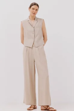 Mujer Cortefiel Pantalones>Pantalón fluido ancho