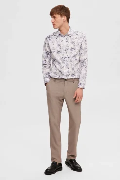 Hombre Selected Pantalones De Vestir|Trajes>Pantalón formal slim fit.