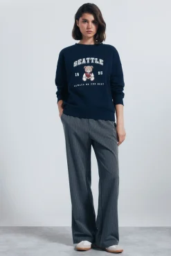 Mujer Springfield Pantalones>Pantalón jogger ancho