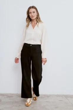 Mujer Vila Pantalones>Pantalón largo de pana