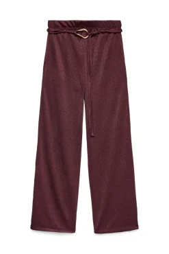 Mujer Vero Moda Pantalones>Pantalón largo de punto detalle hebilla