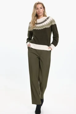 Mujer Vero Moda Pantalones>Pantalón largo detalle botones