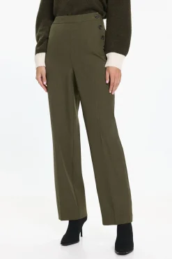 Mujer Vero Moda Pantalones>Pantalón largo detalle botones