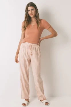 Mujer Women'secret Pijamas|Pijamas>Pantalón largo franela rayas