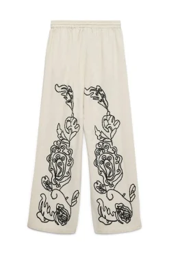 Mujer Vero Moda Pantalones>Pantalón largo lino estampado