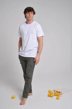 Hombre Cloking Pantalones>Pantalón Lino Cargo