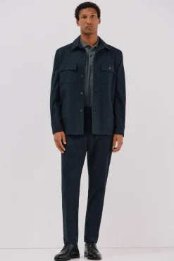 Hombre Cortefiel Pantalones De Vestir|Trajes>Pantalón microcuadro algodón