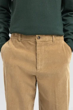 Hombre Selected Pantalones>Pantalón pana fit relajado