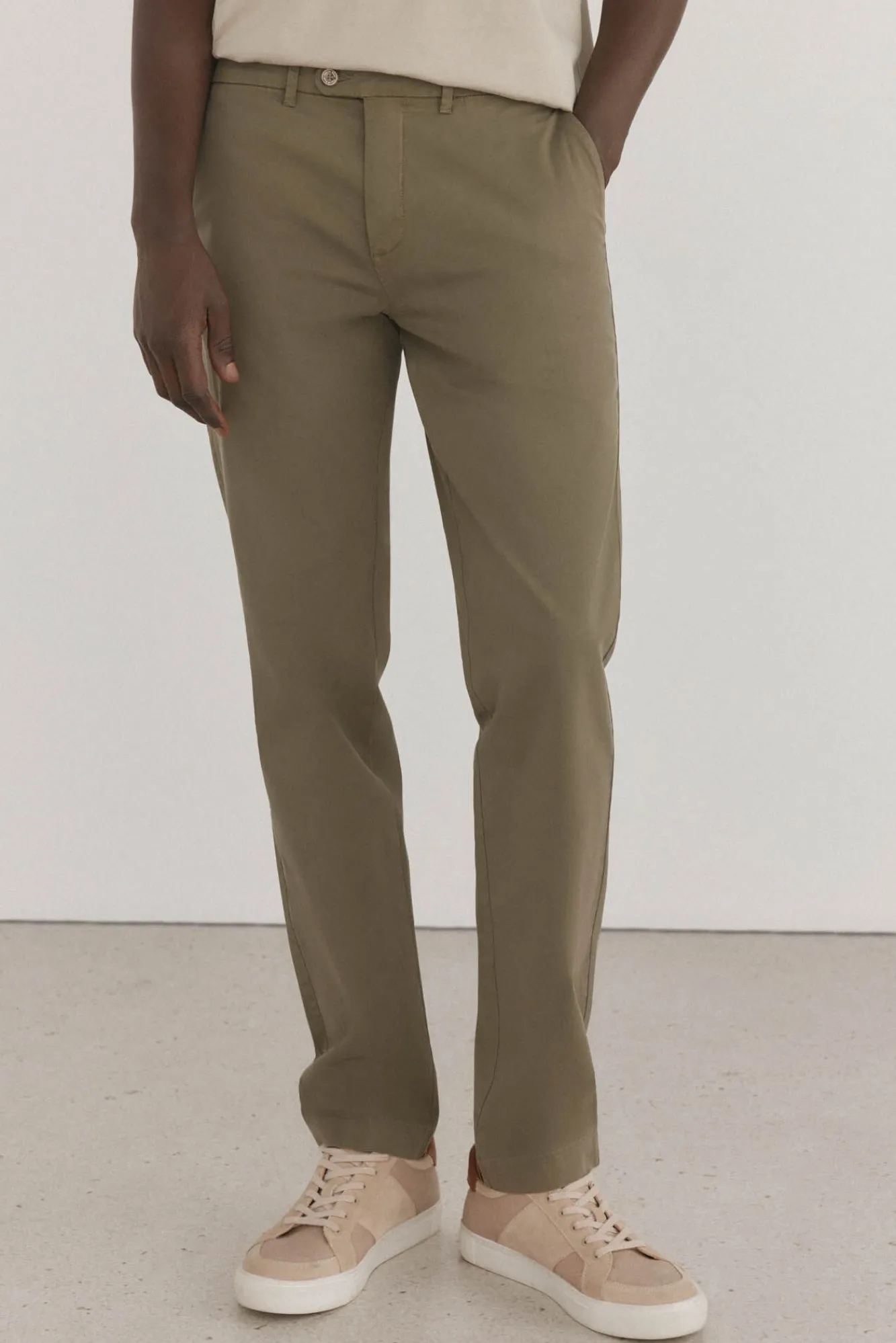Hombre Pedro del Hierro Pantalones|Chinos>Pantalón premium chino ligero slim fit