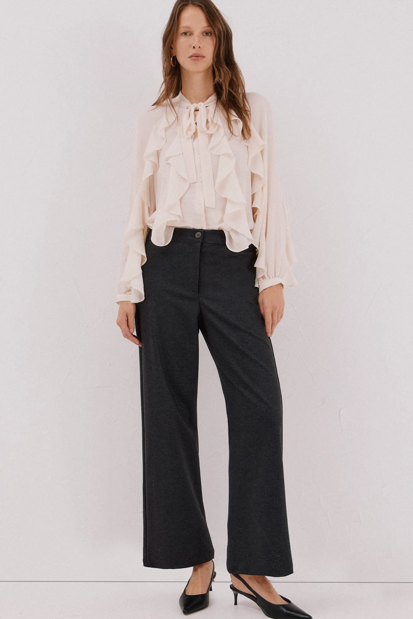 Mujer Cortefiel Pantalones>Pantalón punto roma espiga