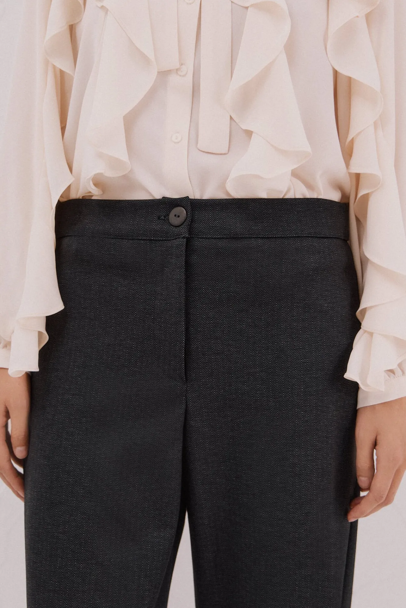 Mujer Cortefiel Pantalones>Pantalón punto roma espiga