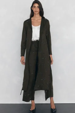 Mujer Pedro del Hierro Pantalones>Pantalón recto bordado