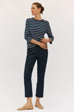 Mujer Cortefiel Pantalones>Pantalón recto con goma en la espalda