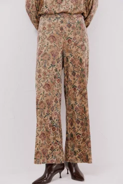 Mujer Cortefiel Pantalones>Pantalón terciopelo estampado