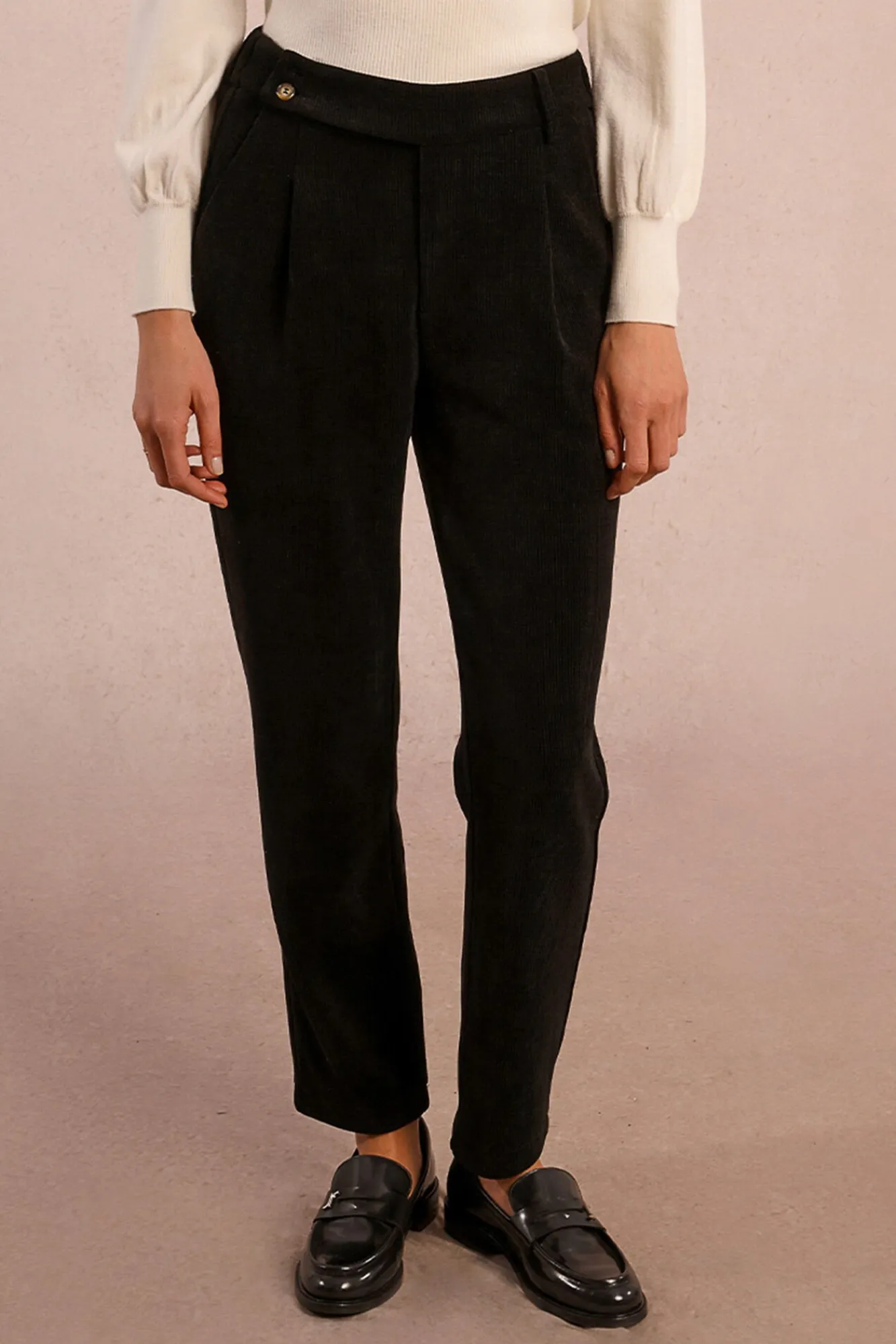 Mujer Molly Bracken Pantalones>Pantalón tobillero en tejido de micropana