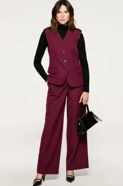 Mujer Selected Pantalones|Trajes>Pantalón traje pinzas.