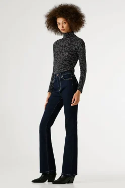 Mujer Pepe Jeans Vaqueros>Pantalón vaquero acampanado tiro alto