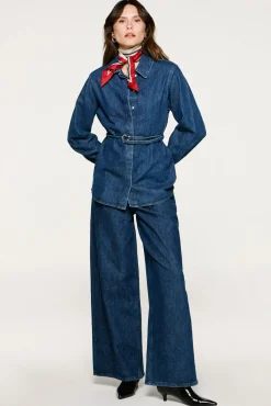 Mujer Selected Vaqueros|Pantalones>Pantalón vaquero pinzas algodón orgánico.