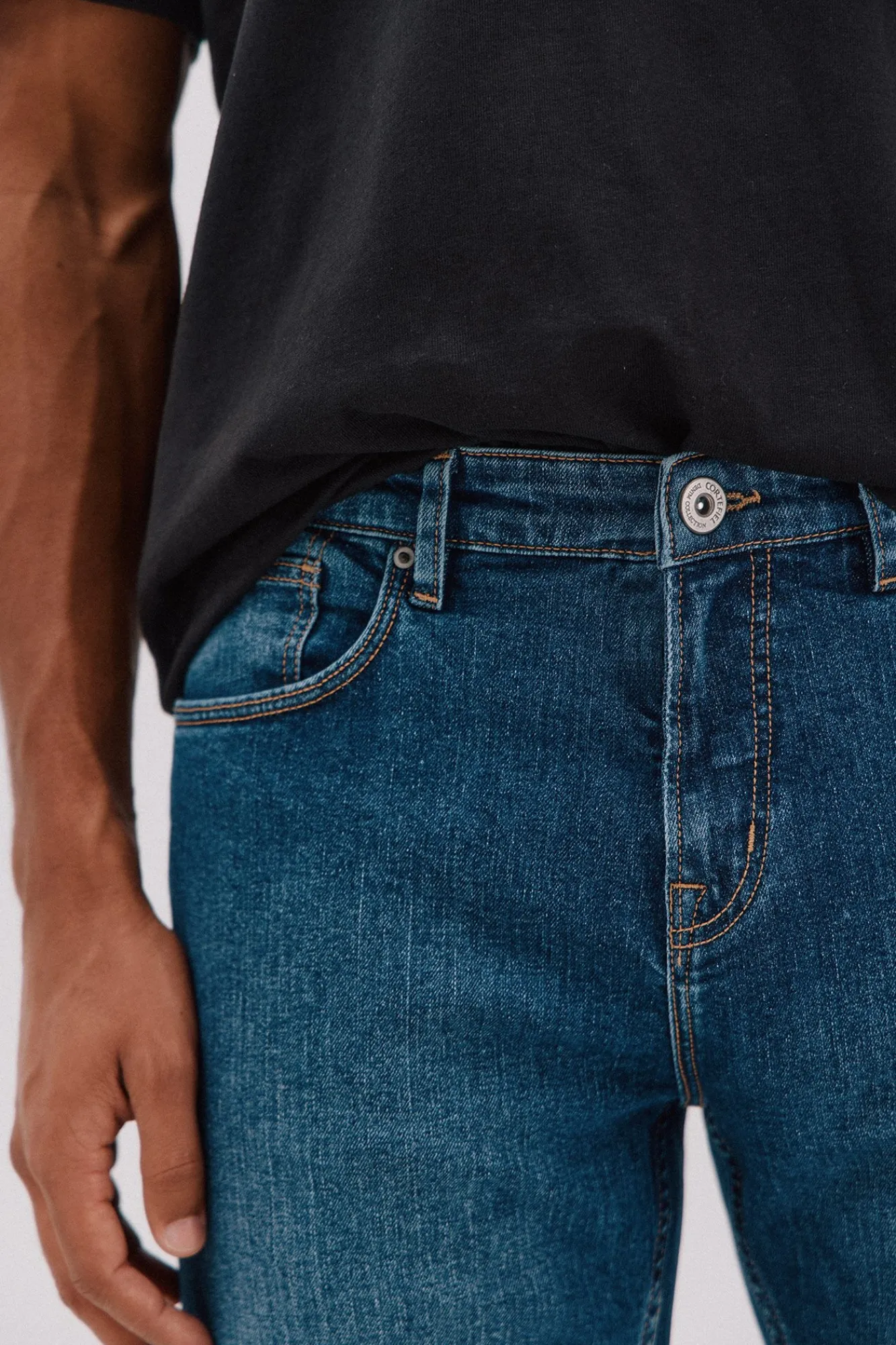 Hombre Cortefiel Vaqueros|Pantalones>Pantalón vaquero regular fit