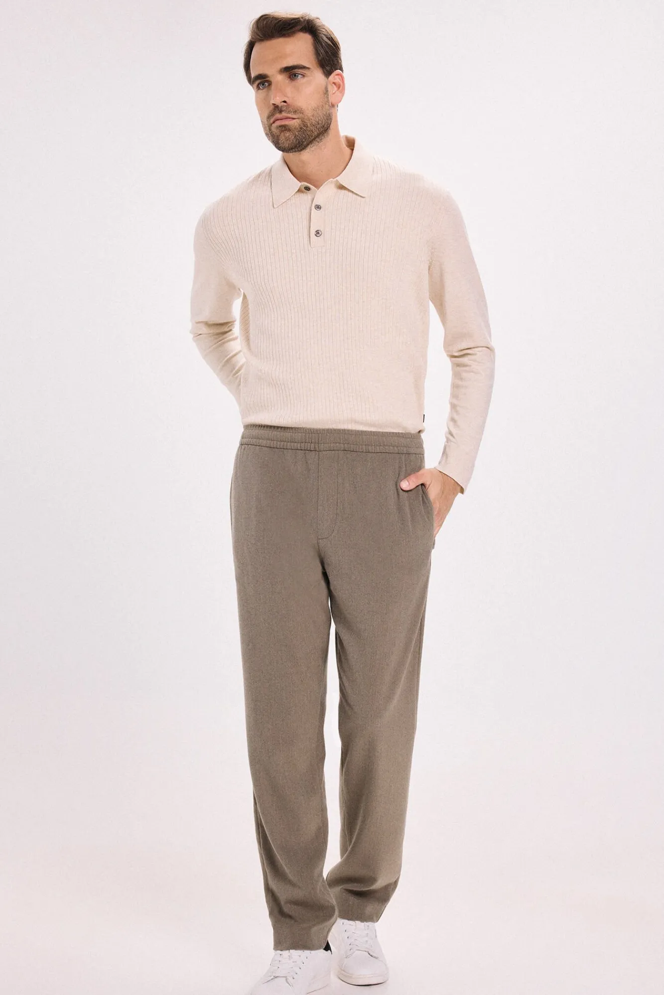 Hombre Jack & Jones Pantalones>Pantalones clásicos con cintura elástica