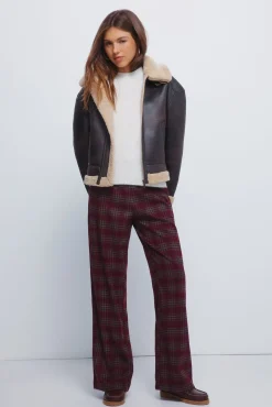 Mujer Springfield Pantalones>Pantalones jogger cuadros