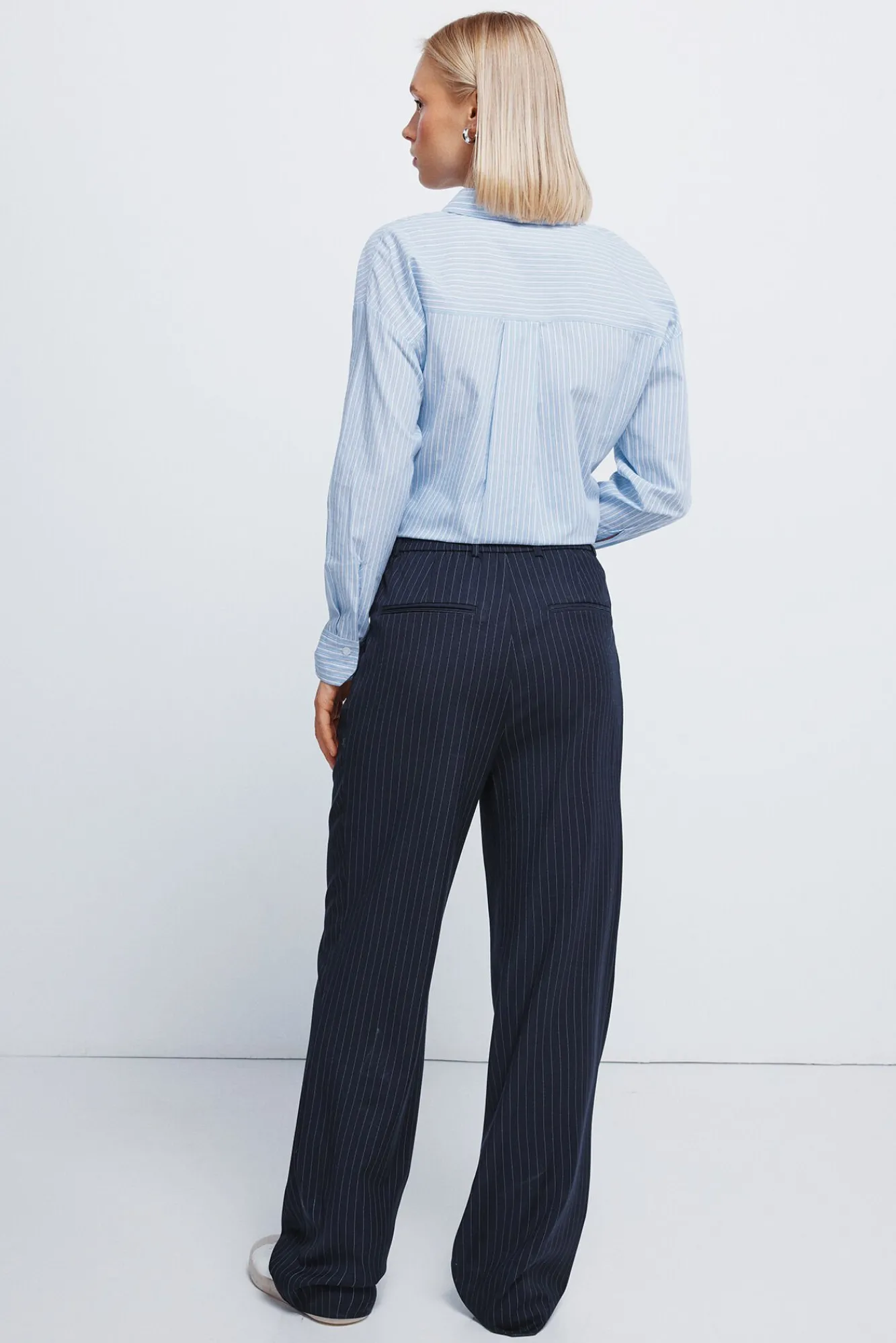 Mujer Springfield Pantalones>Pantalones pinzas goma cintura