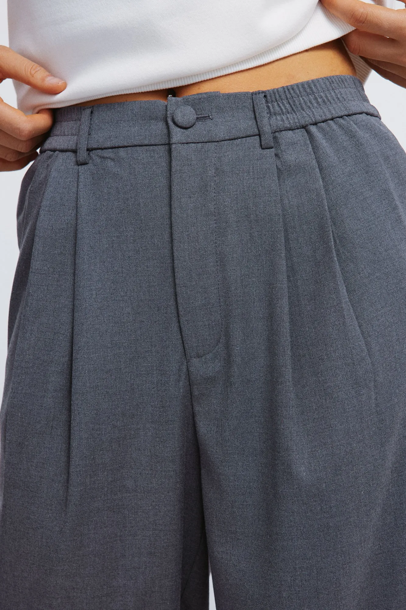 Mujer Springfield Pantalones>Pantalones pinzas goma cintura