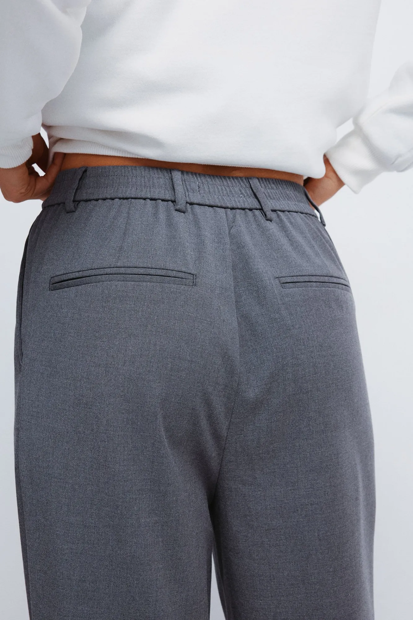 Mujer Springfield Pantalones>Pantalones pinzas goma cintura