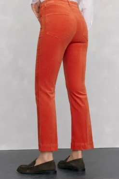 Mujer Pedro del Hierro Pantalones>Pantalones terciopelo flare cropped