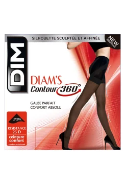 Mujer DIM Medias>Panty reductor Diam's Contour 25 deniers que moldea de pies a cintura